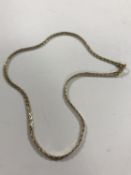 A 9ct gold necklace, 8.4g.