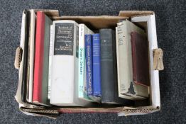 A box of books relating to anatomy,