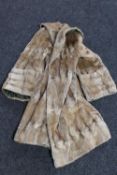 A vintage fur coat