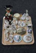 A tray of Royal Doulton tankard, Paragon commemorative mug,