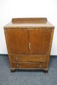 A 1930's oak linen chest