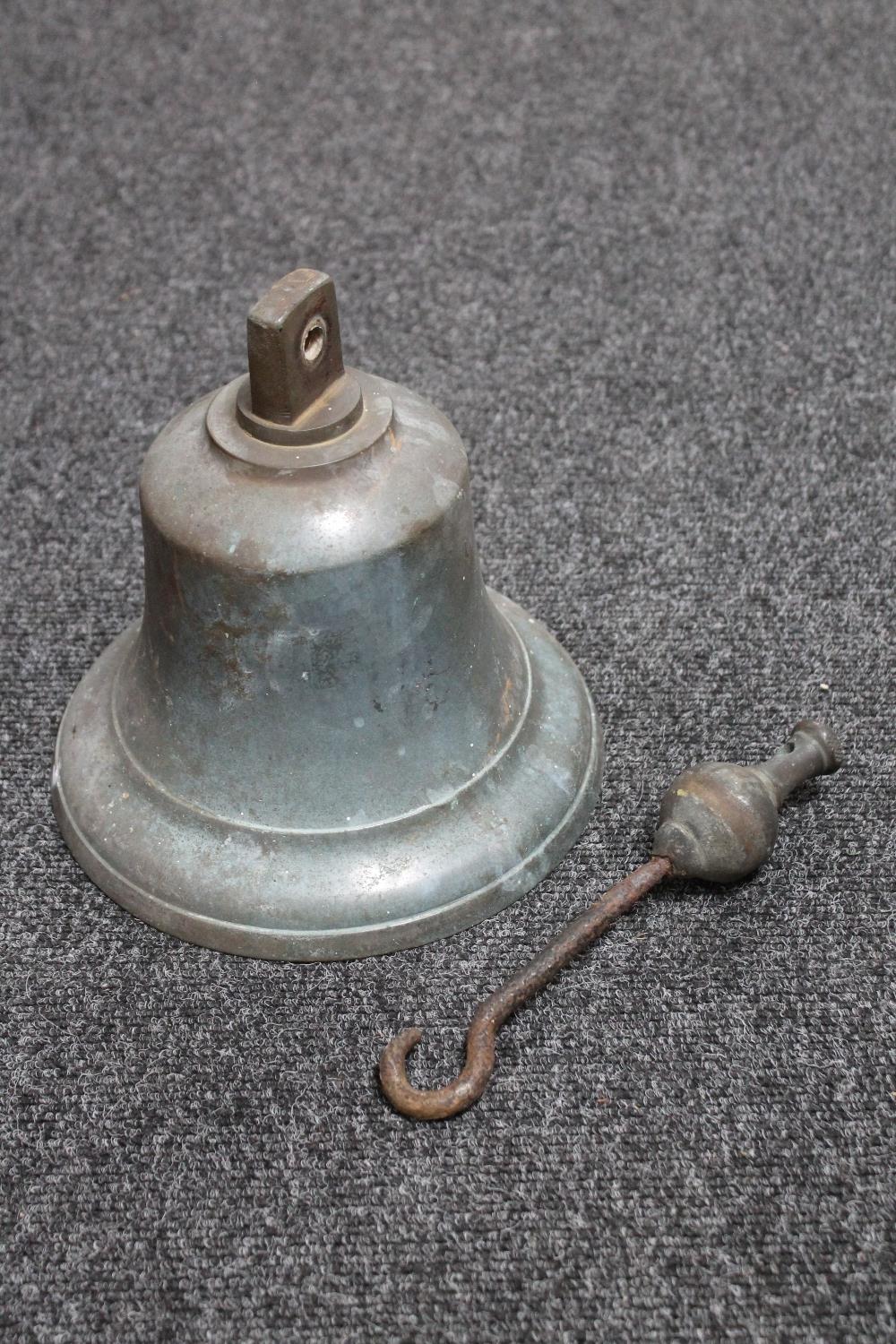 A bronze ship's bell