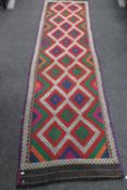 A Suzni kilim runner,