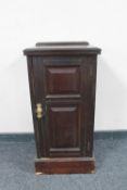 A late Victorian mahogany pot cupboard