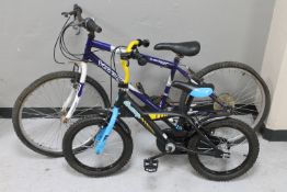 A child's Dunlop Velocity mountain bike and a Champ bike