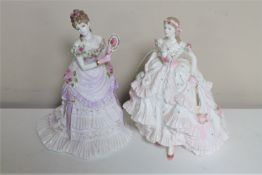 Two Royal Worcester figures - A Royal Presentation number 3337 of 12500 and Royal Debut number 860