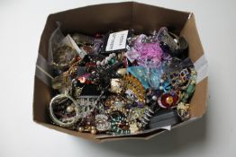 A box of costume jewellery