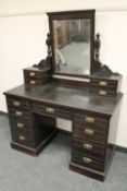 An Edwardian mirrored dressing table,