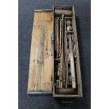 A vintage Imperial croquet set in pine box