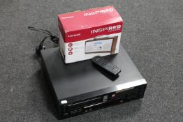 A Pioneer PDR-W 839 3 compact disc changer with remote together with a boxed DAB radio