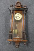 An early 20th century Junghans Vienna style wall clock