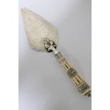 A large fine quality silver presentation trowel,