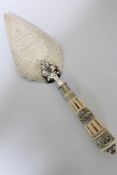 A large fine quality silver presentation trowel,