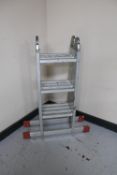 An aluminium multi function ladder