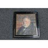 An early 20th century framed oil on canvas - portrait of a gentleman