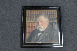 An early 20th century framed oil on canvas - portrait of a gentleman