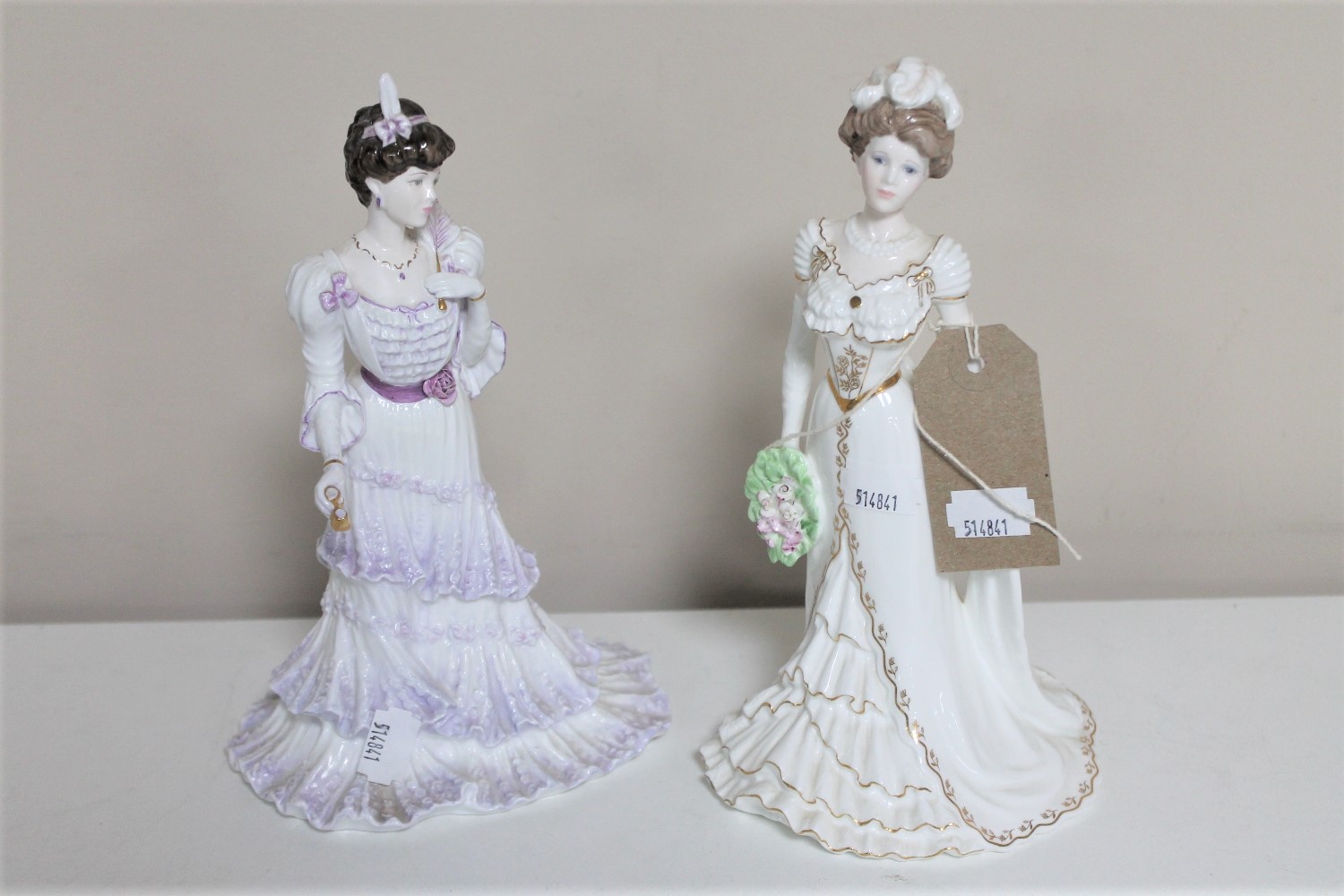 Two Coalport Golden Age figures - Eugene First Night at the Opera 2499 of 12500 and Charlotte a