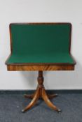 A Victorian style mahogany turnover top card table CONDITION REPORT: 75cm high by