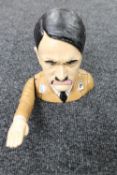 A cast iron novelty Hitler nutcracker