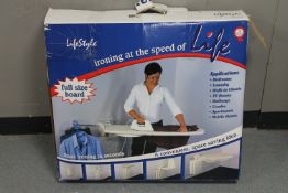 A boxed Lifestyle ironing station