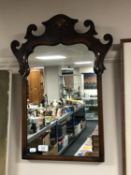 A Georgian mahogany framed mirror CONDITION REPORT: 58cm by 42cm.