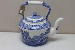 A large Copeland Spode Italian china teapot