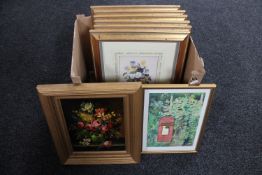 A box of six National History Museum Pierre Joseph Redoute limited edition print,