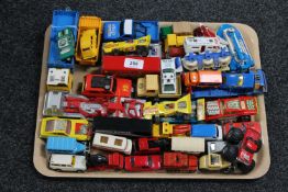 A collection of unboxed die cast vehicles, Corgi,