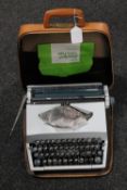 A cased Imperial typewriter