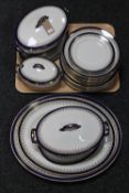 Approximately thirty-one pieces of Royal Doulton Belmont dinner ware