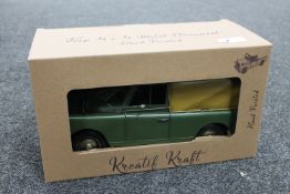 A boxed tin plate Land Rover