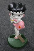 A cast iron Betty Boop door stop