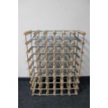 A forty-eight bottle wine rack