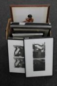 Donald James White : A crate containing sixteen miscellaneous pictures and prints.