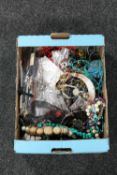 A box of costume jewellery