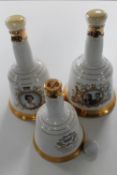 Three Bell's Whisky decanters (sealed)