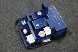 A collection of thirteen Halcyon Days pill boxes,