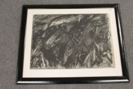 Miles Richmond : Abstract Study, chalks, signed, dated '90, 43 cm x 60 cm, framed.