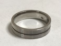 A Titanium wedding band, size S CONDITION REPORT: 6.