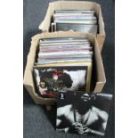 Two boxes of LP records : LL Cool J, Ian Drury,