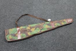 A camouflage gun bag