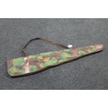 A camouflage gun bag