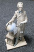 A Lladro figure : Professor with globe