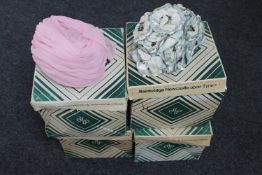 Eight vintage lady's hats in boxes