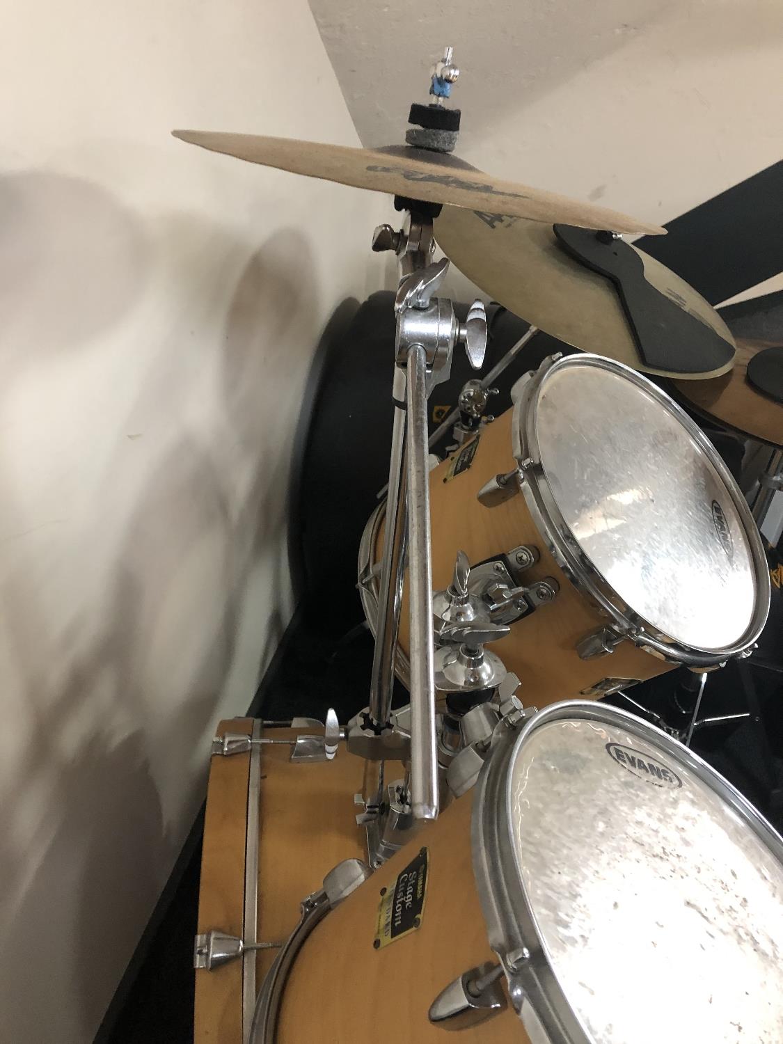A Yamaha stage custom drum kit with Evans Genera G" drum skins, - Image 13 of 13