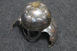 A Viking style helmet