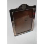 A silver photograph frame