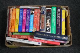 A box of hard backed books - Antiques