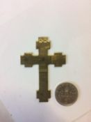 Approximately 4kg of brass crosses (in one box)