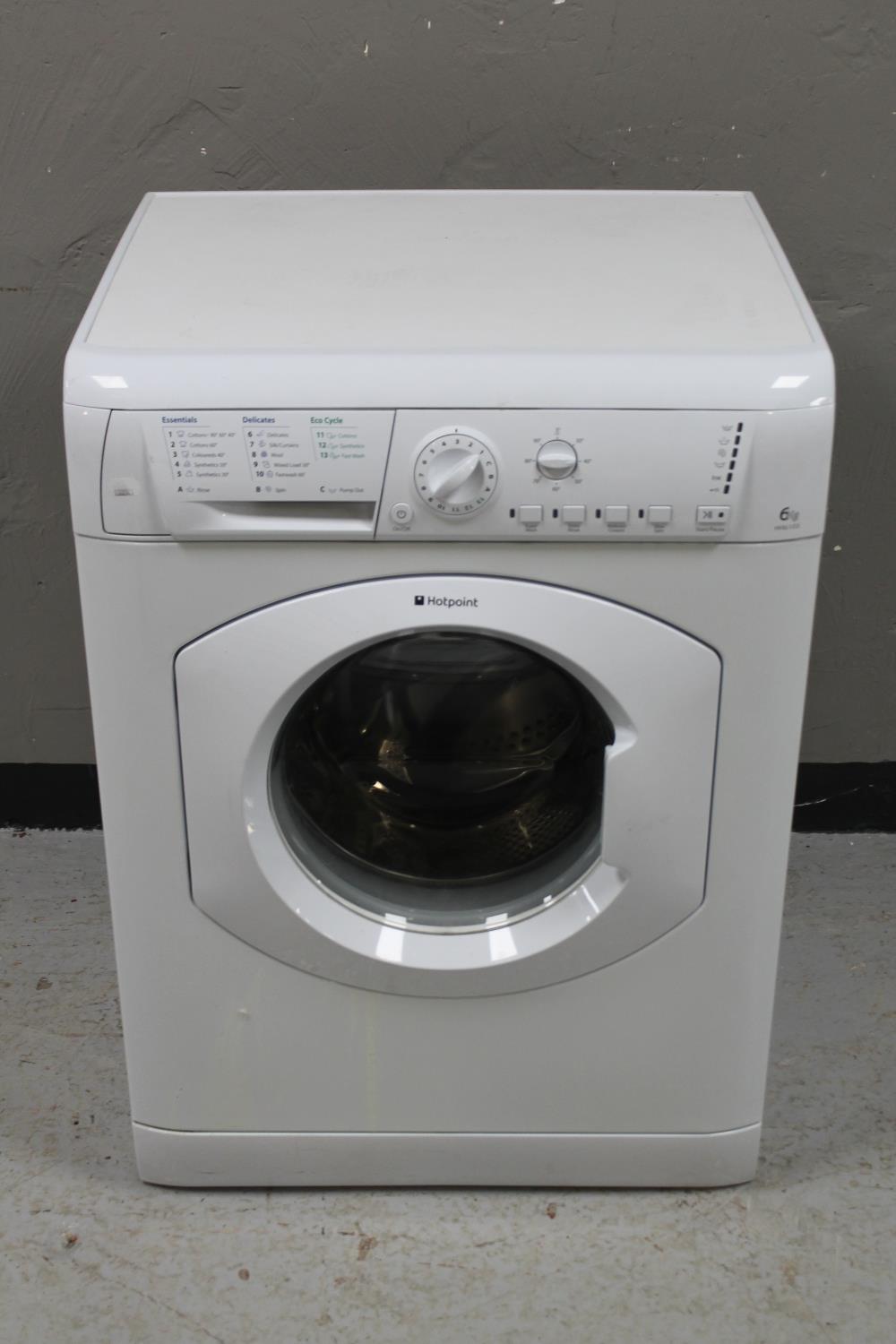 A Hotpoint washing machine